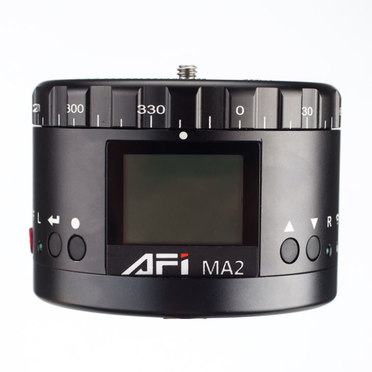 DSLR کیمرے AFI MA2 کے لئے میٹل 360 ° خود گھومنے پینورامک الیکٹرک موٹر بال ہیڈ